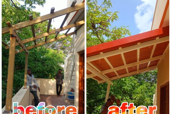 Terrace fabrication and welding work by All Grill Work Bangalore by Ansar Pasha